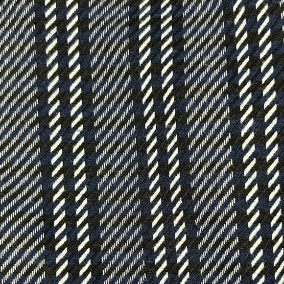 VERONICA BEARD Vertical Stripe Asymmetrical Moto in Navy And White Size 6 - Picture 10 of 10